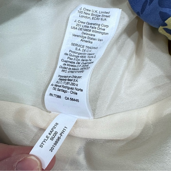 J Crew One-shoulder cotton poplin dress Ratti sail away print Nautical Coastal - Picture 6 of 7